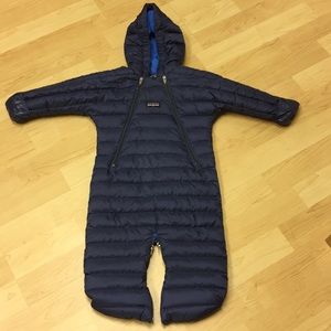 Infant Patagonia Down Bunting, Navy, size 6 months